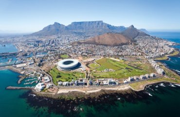 overall aerial view of Cape Town