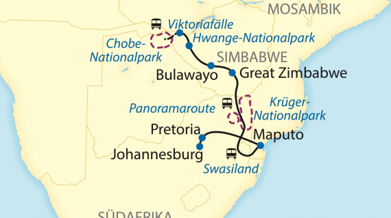 Karte_African_Explorer_Pretoria - Viktoriafälle