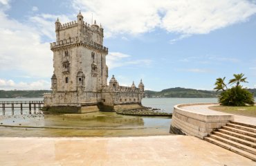 Torre de Belem, Tower of Belem at Tagus river, Lisbon Portugal