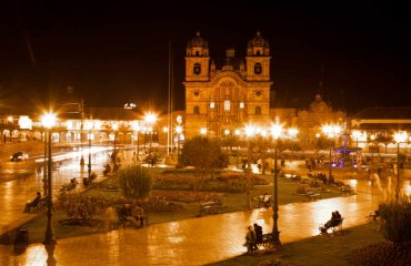 Plaza de Armas at night