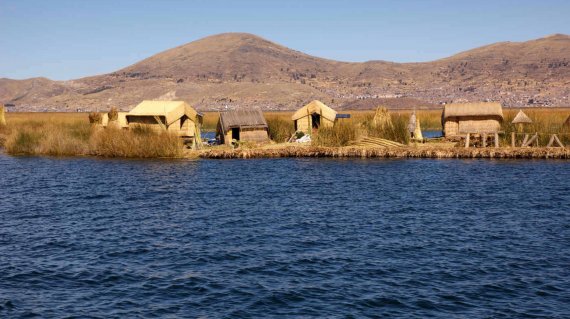 Uros - Floating island on titcaca lake in Peru